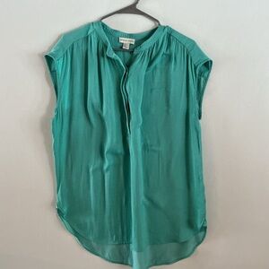 Adrienne Vittadini Turquoise Blouse